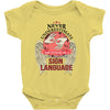who knows sign language Baby Bodysuit