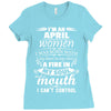 I Am An April Women Ladies Fitted T-Shirt