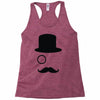 moustache gentleman Racerback Tank