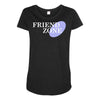 friend zone Maternity Scoop Neck T-shirt