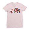 mama bear baby bear floral Ladies Fitted T-Shirt