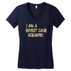 worst case scenario best trending Women's V-Neck T-Shirt