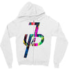 jake paul colorful Zipper Hoodie