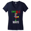 cinco que mayo Women's V-Neck T-Shirt