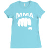 fighting mixed martial arts fist Ladies Fitted T-Shirt