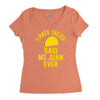 i hate tacos said no juan funny Women's Triblend Scoop T-shirt