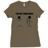 i've got your back t shirt tee funny novelty tee pun stick figure joke Ladies Fitted T-Shirt