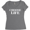 Choose Life Women's Triblend Scoop T-shirt