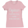 i'm not here to talk Ladies Fitted T-Shirt