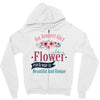 An August Girl Like A Flowers Zipper Hoodie