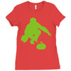curling Ladies Fitted T-Shirt