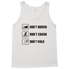 Don't drown crash walk Tee Swim Bike Run Triathle Tank Top