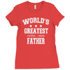 worlds greatest farter funny fathers day Ladies Fitted T-Shirt