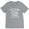 strong woman V-Neck Tee