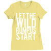 let the wild rumpus Ladies Fitted T-Shirt