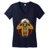 hip hop and rose Women's V-Neck T-Shirt