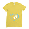 Custom baby boy name maternity design Ladies Fitted T-Shirt