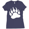 tiger paw sticker vinyl decal   wildcat claws print pet car window tru Ladies Fitted T-Shirt