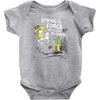 strong is the force of course Baby Onesie