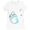 shark attack!!! Ladies Fitted T-Shirt