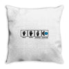 rock paper scissors hadouken Throw Pillow