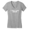 fluent sarcasm Women's V-Neck T-Shirt