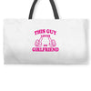 This Guy Loves His Girlfriend Weekender Totes