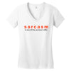 funny t shirt sarcasm is one of the services i offer rude tee offensiv Women's V-Neck T-Shirt
