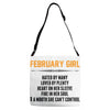 February Girl Hated By Many Adjustable Strap Totes