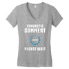 sarcastic comment loading Women's V-Neck T-Shirt