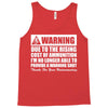 warning due to the rising cost of ammo Tank Top
