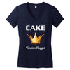 cake fashion nugget Women's V-Neck T-Shirt