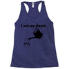 i wet my plants Racerback Tank