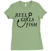 reel girls fish Ladies Fitted T-Shirt