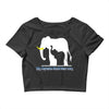 only elephants should wear ivory Crop Top