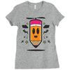 fly pencil vector Ladies Fitted T-Shirt