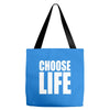 choose life Tote Bags