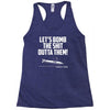 lets bomb the shit outta them Racerback Tank
