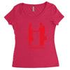 handshake Women's Triblend Scoop T-shirt