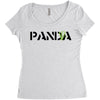 Panda Write T-Shirt Women's Triblend Scoop T-shirt