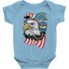 beer eagle graphic Baby Onesie