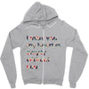 I miss you my heart is empaty wİthout you Zipper Hoodie