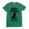 Best Friend German Shepherd Ladies Fitted T-Shirt