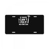 can't fix it License Plate