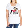 i love my rabbit Ladies Curvy T-Shirt
