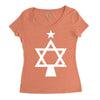 chrismukkah tree christmas Women's Triblend Scoop T-shirt