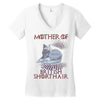 mother of british shorthair Women's V-Neck T-Shirt