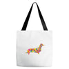 dachshund flower 2 Tote Bags