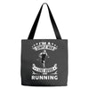 simple man running Tote Bags