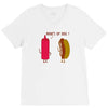 what up dog ketchup hot dog V-Neck Tee